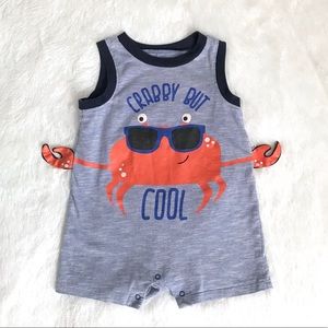 Crabby 🦀 But Cool 😎 Boys Romper